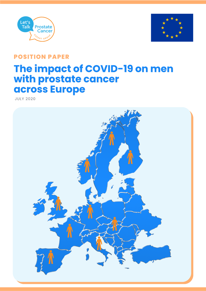 Let's Talk Prostate Cancer COVID-19 position paper cover